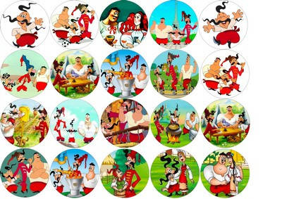 

Вафельна картинка для кондитерских виробів Козаки (листок А4) 7