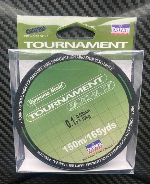 

Шнур рыболовный Daiwa Tournament Specialist Green x4 150m #0.1 3.1kg 0.06, Зелёный