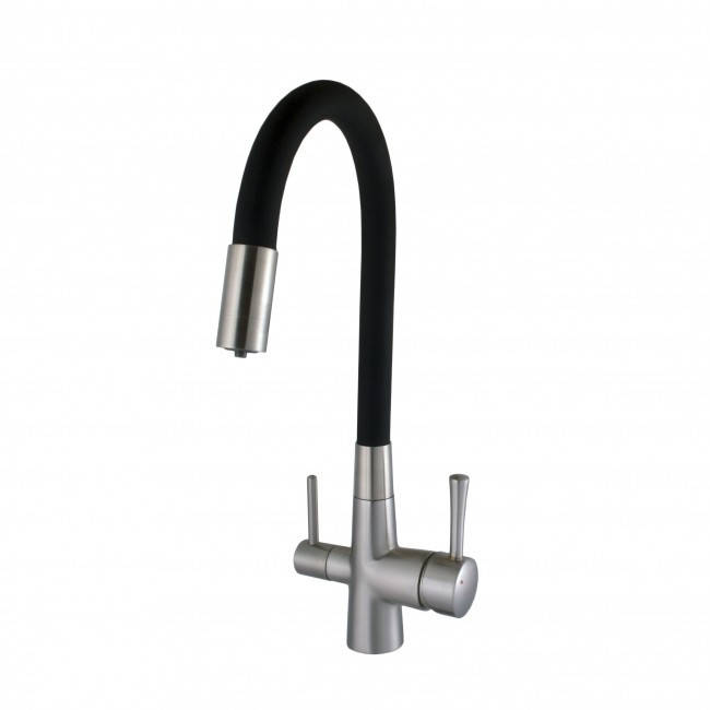 

Смеситель для кухни с подключением фильтрованной воды SANTEP 327SDF Satin, Черный