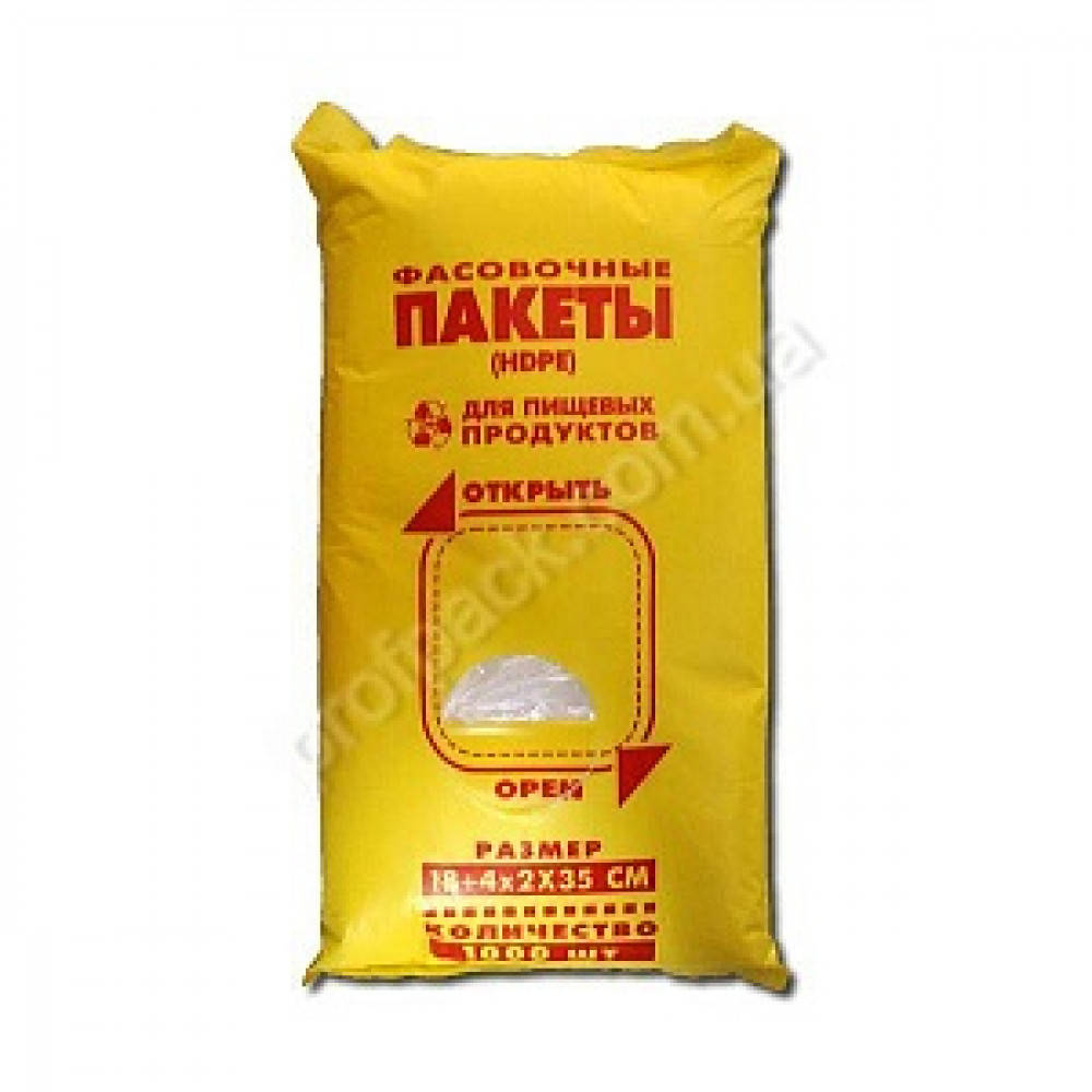 

Пакет фасовочный 180х350мм (2х40), 7мкм, 1000 шт/уп, Прозрачный