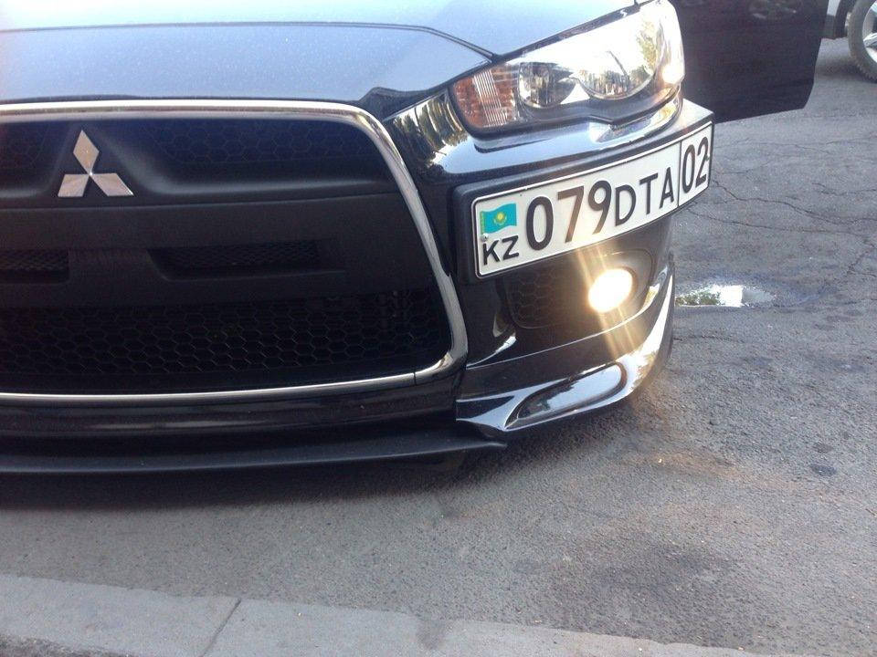 

Mitsubishi Lancer X Подиум под номер ABS (Я)