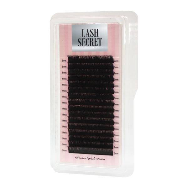 

Ресницы для наращивания отдельные длины Д-0.10 от 8 до 14 LASH SECRET черные