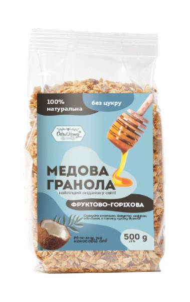 

Гранола Фруктово-Ореховая в пленке Oats&Honey 500 г