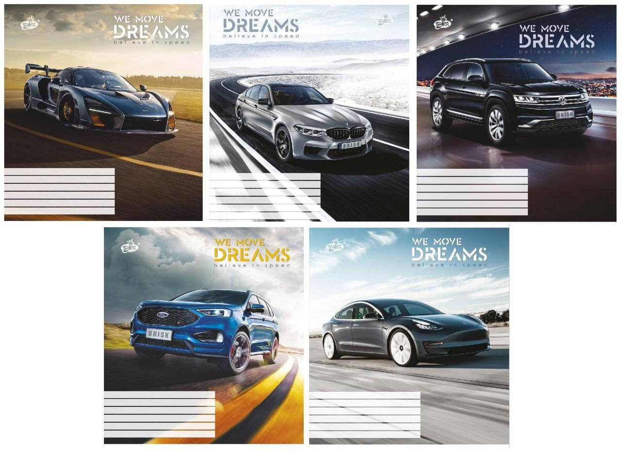 

Тетрадь 12 листов КОСАЯ линия "Бріск"/