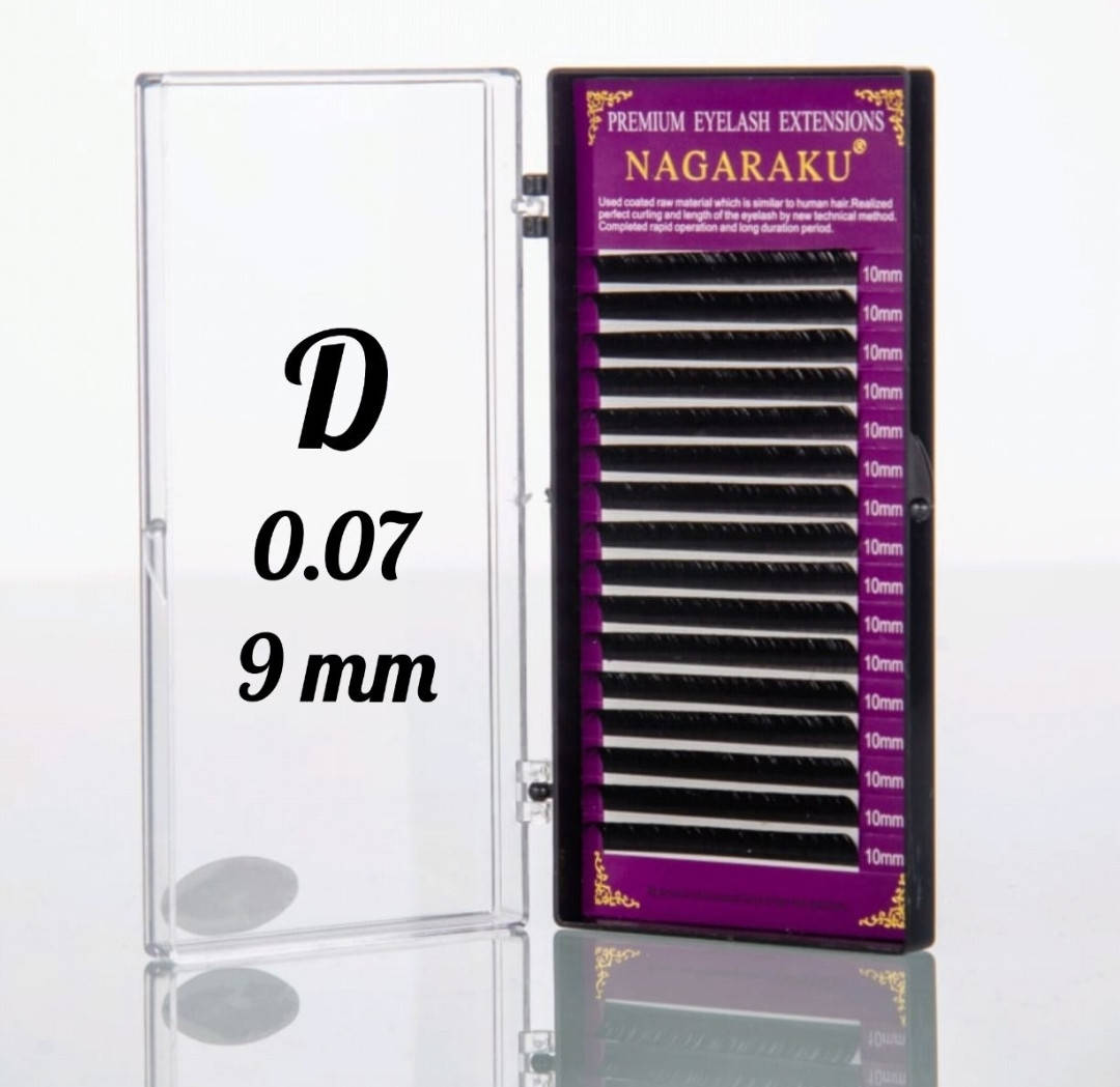 

Ресницы Nagaraku 0.07D - 9 мм