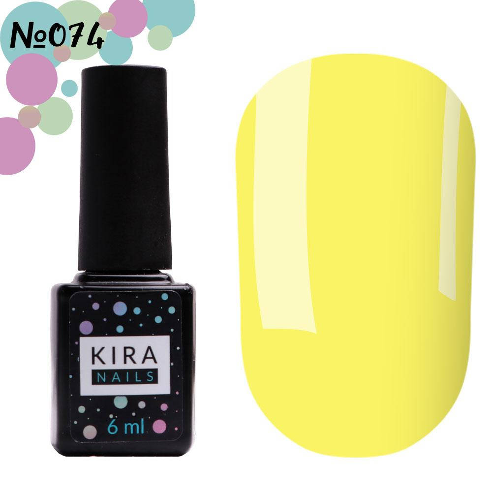 

Гель-лак Kira Nails №074, 6 мл (светло-желтый)