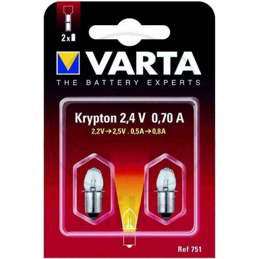 

Лампочка Varta 751 для фонаря, криптон 2,4V 0,7A