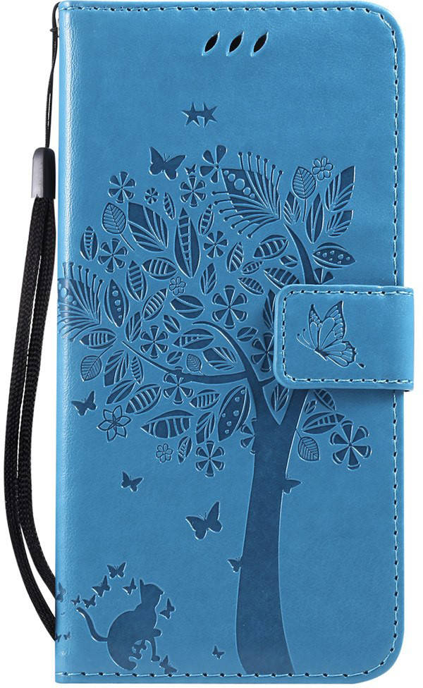 

Обложка Samsung Galaxy A51 A515 (чехол кот и дерево) (Самсунг Галакси А51), Голубой