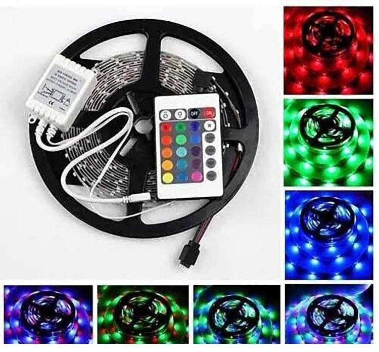 

Светодиодная LED лента 5 метров с пультом RGB Music