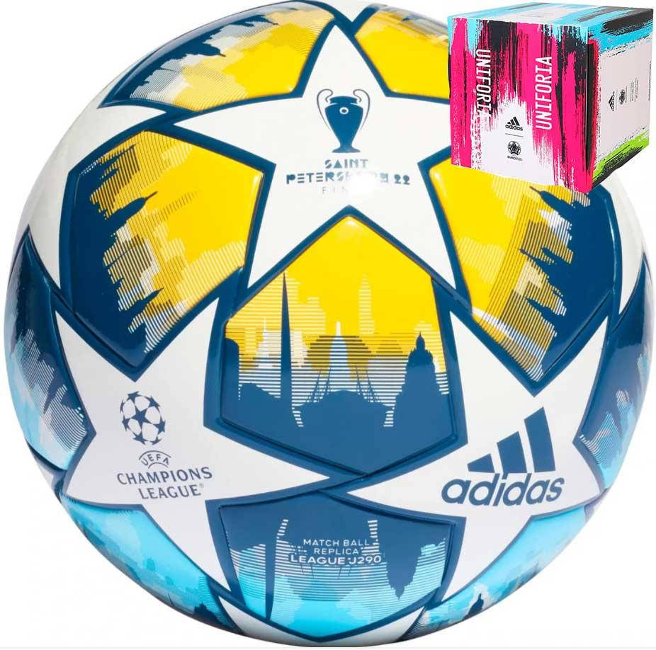 

Мяч для футбола Adidas Finale Junior 2022 (Облегченный р. 5 - 290 гр.) HD7862,