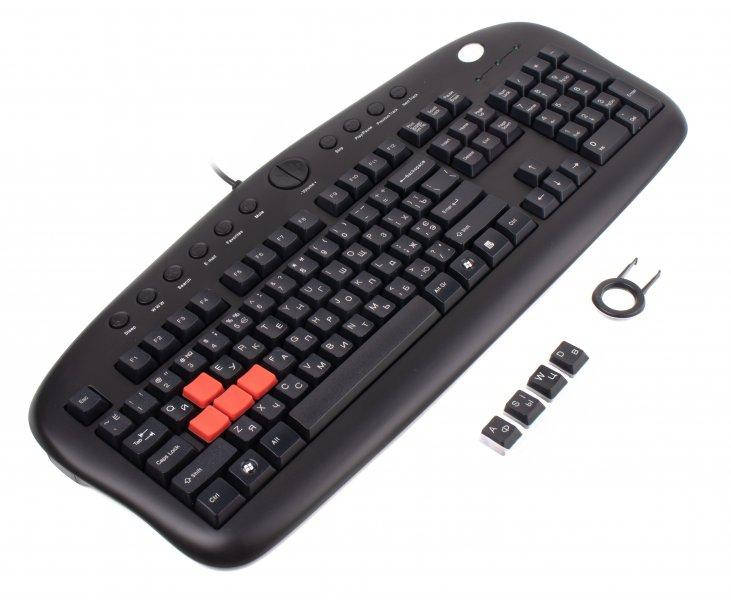 

Клавіатура A4Tech KB-28G USB (Black) Gaming keyboard, Черный