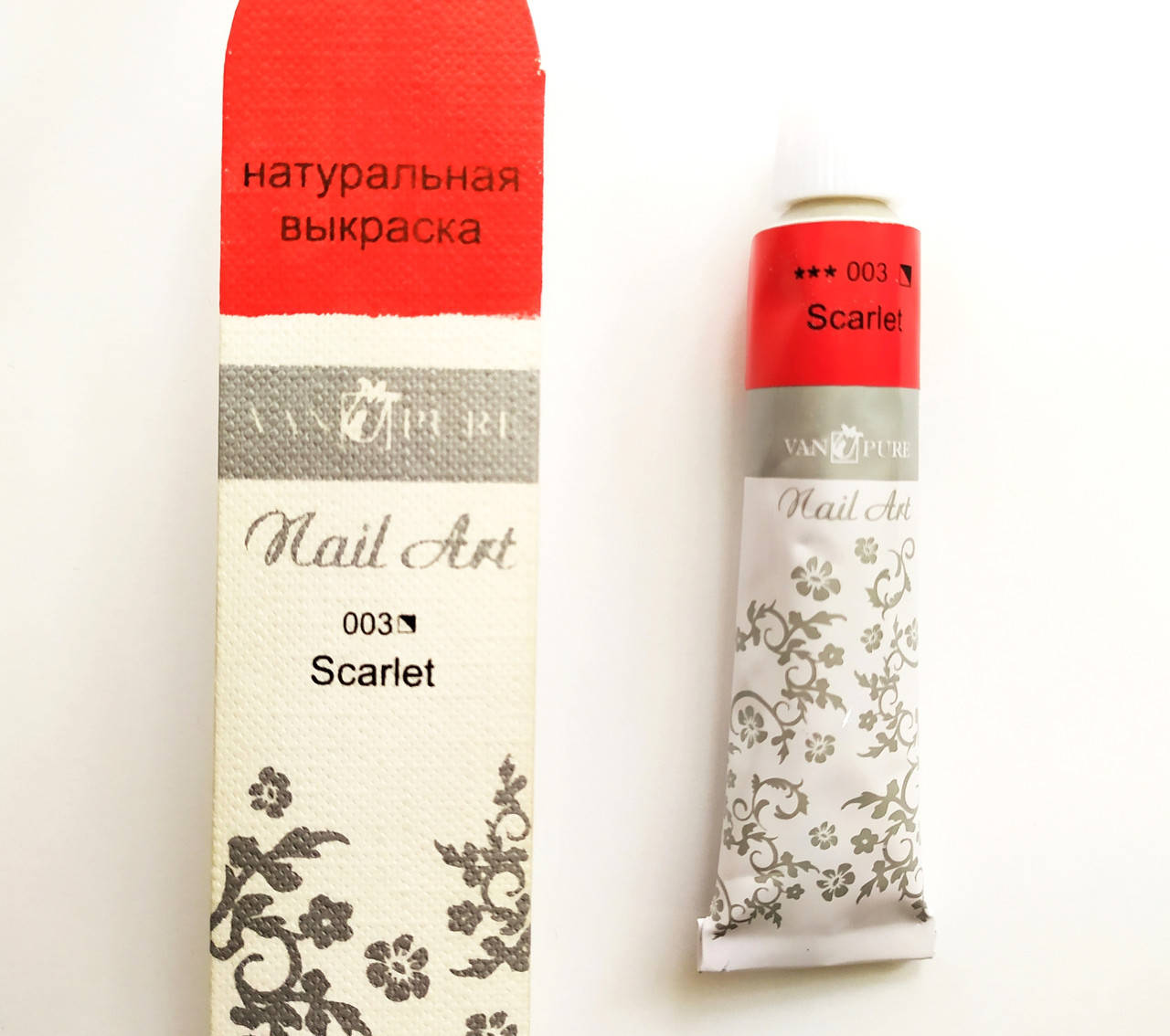 

Краска акриловая Van Pure Nail Art, 003 Алая, 12 мл., Алый