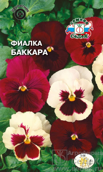 

Семена Виола витрокка Баккара смесь 0,1 грамма Седек, Разные цвета