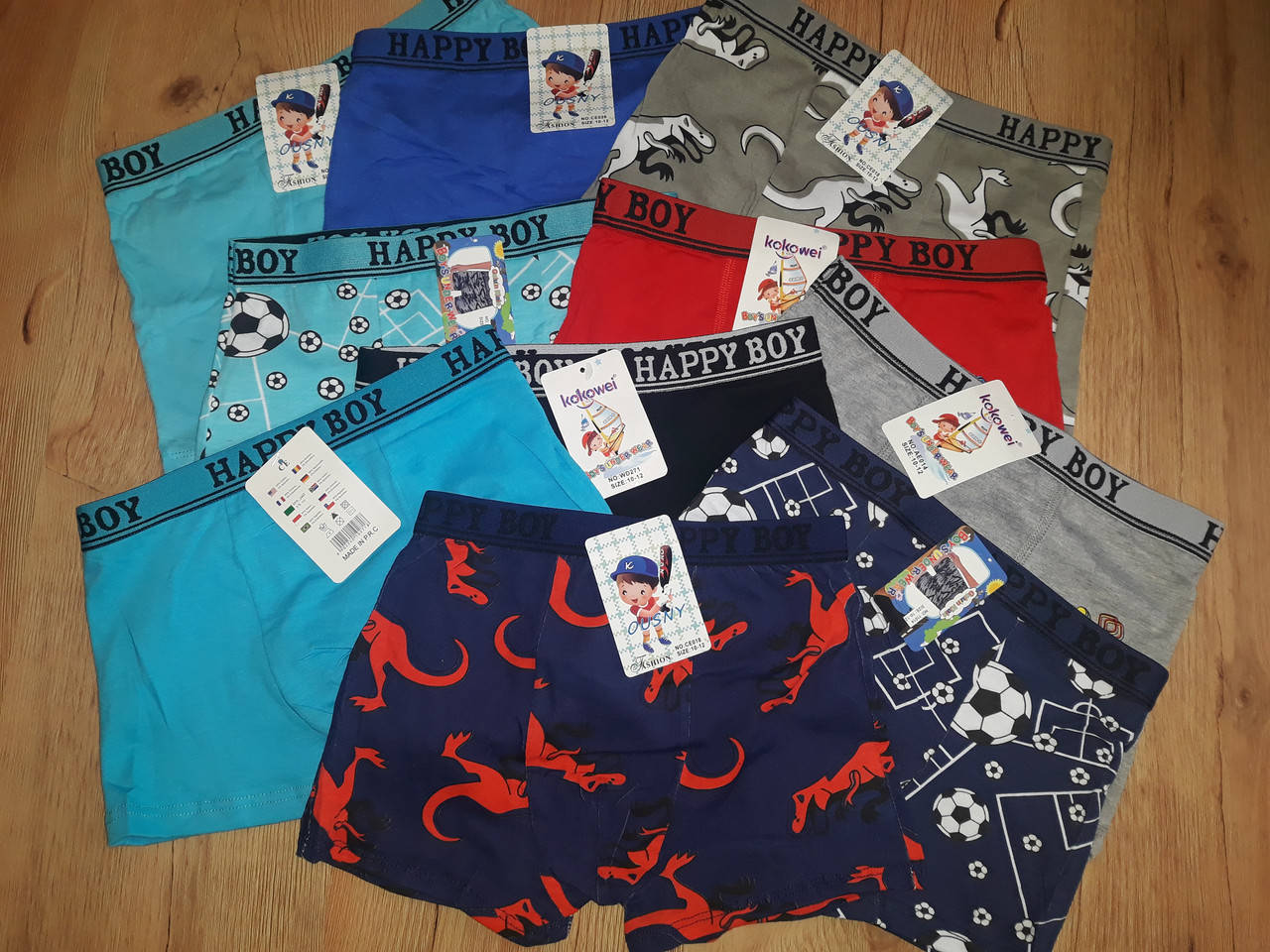 

Детские боксерки Happy Boy 9-11 лет, Разные цвета