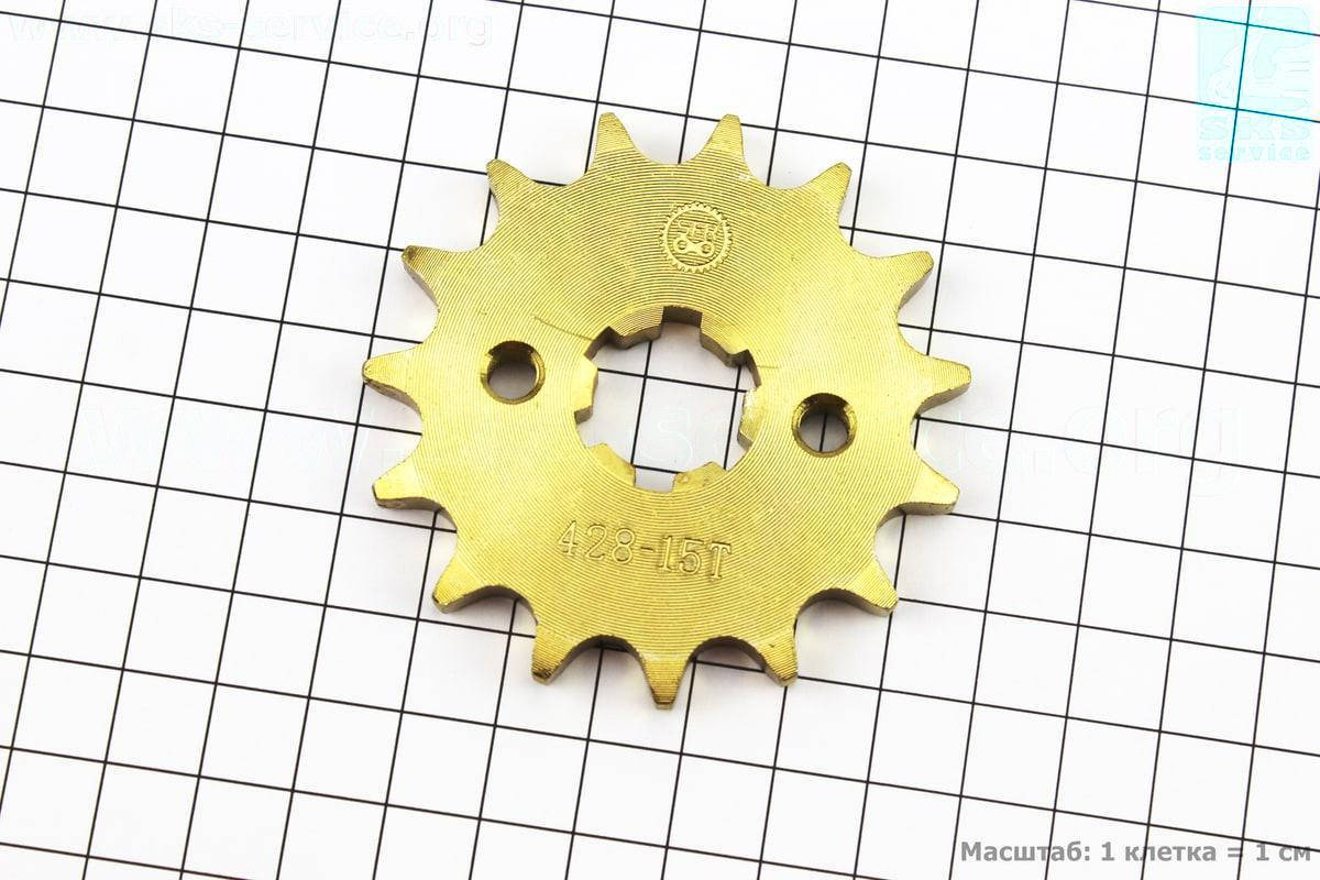 

Звезда передняя 428H-15T - Yamaha YBR125, GOLD (506103)