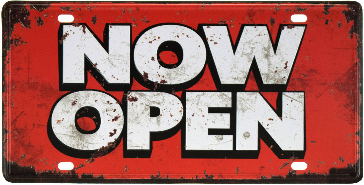 

Металлическая табличка "Сейчас Открыто / Now Open" (ms-001170)