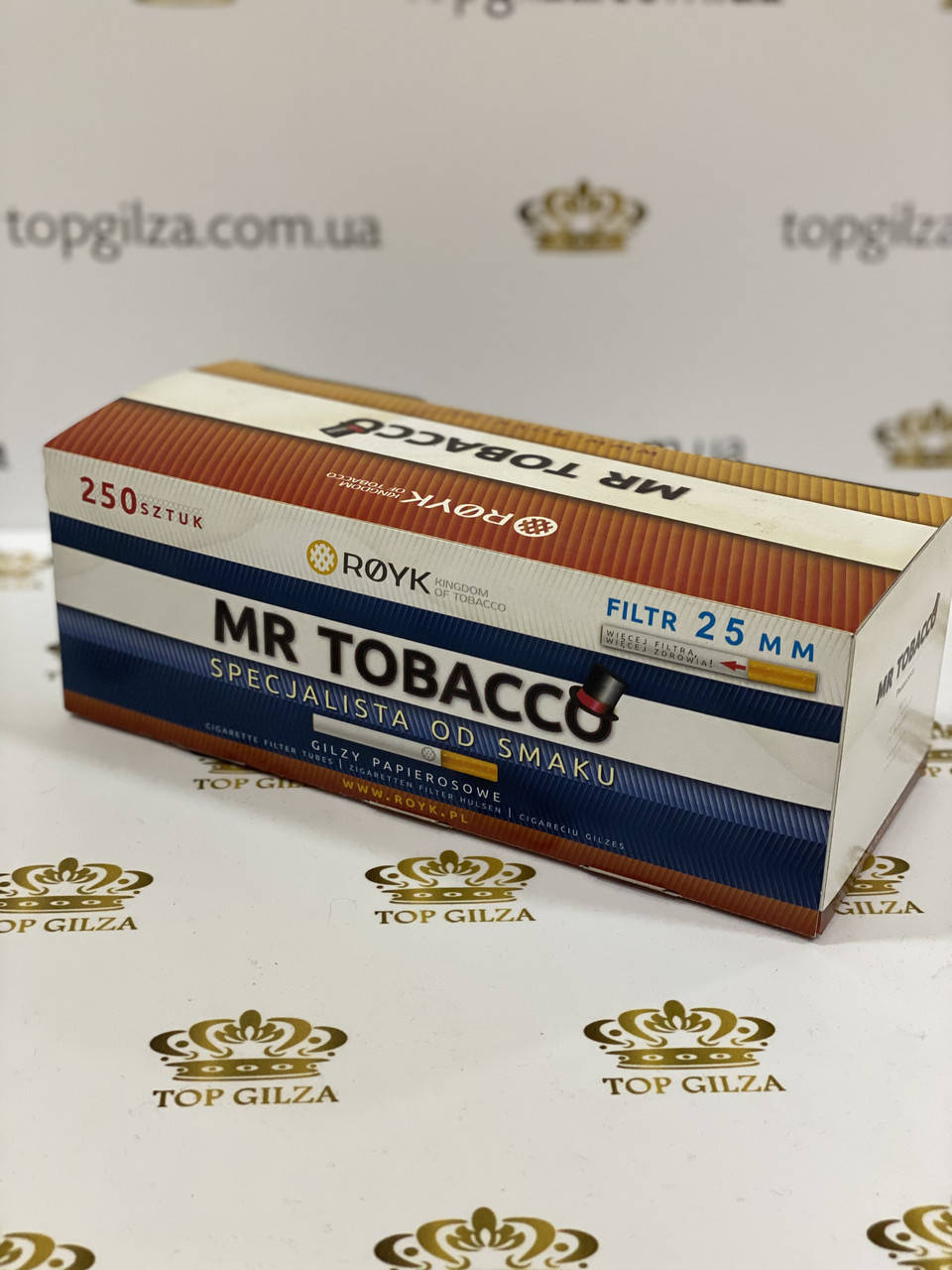 

Гильзы сигаретные для набивки табака MR.Tobacco 250 шт. с фильтром 25 мм