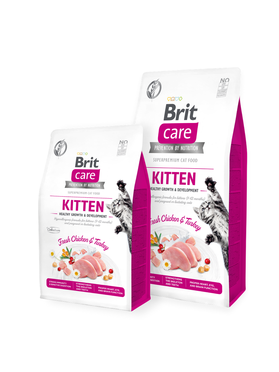 

Сухой корм Brit Care Cat GF Kitten Growth & Developmen для котят (курица/индейка)