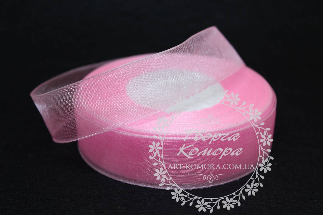 

Органза светло-розовая, 2 см