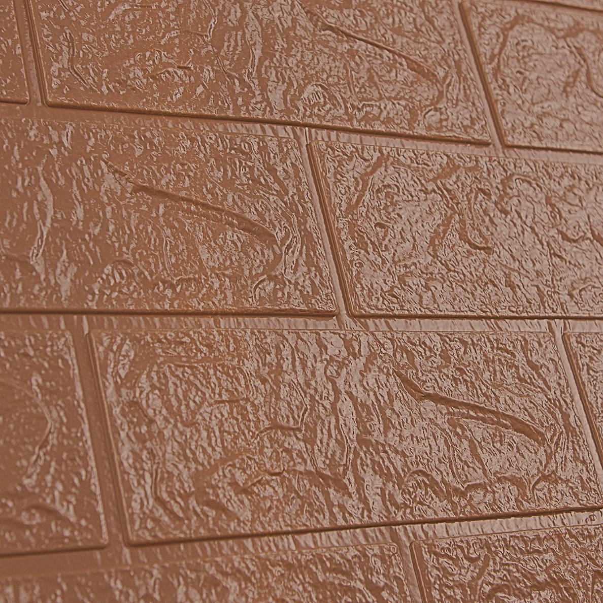 

Панель 3д самоклейка 70х77см х 3мм под кирпич на стену самоклеющаяся стеновая пвх Коричневый