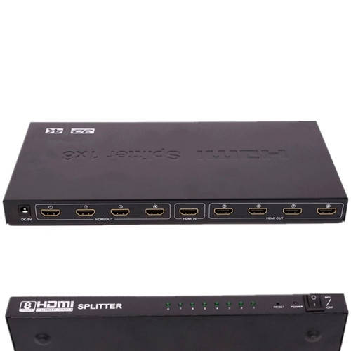 

Коммутатор HDMI 1x8 порта, 4K, 3D, сплиттер, разветвитель