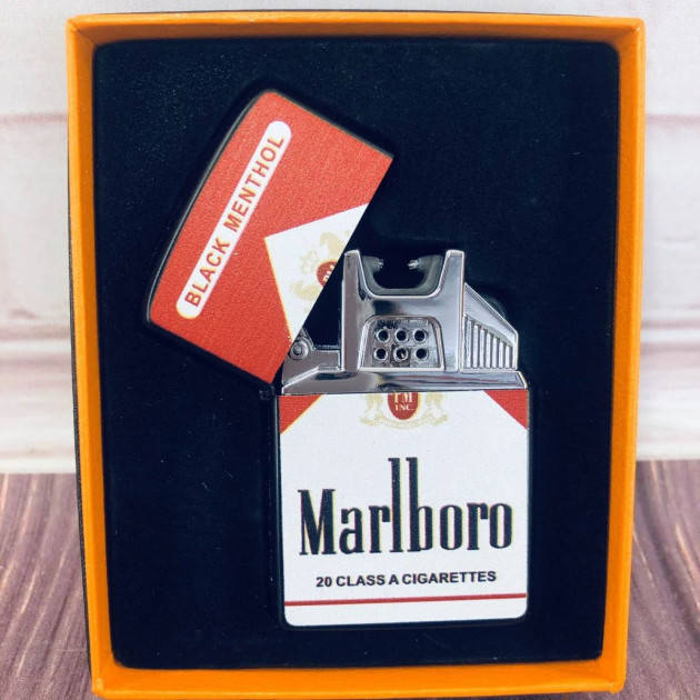 

Зажигалка USB дуговая электроимпульсная HLV ZGP 21 Marlboro, Белый