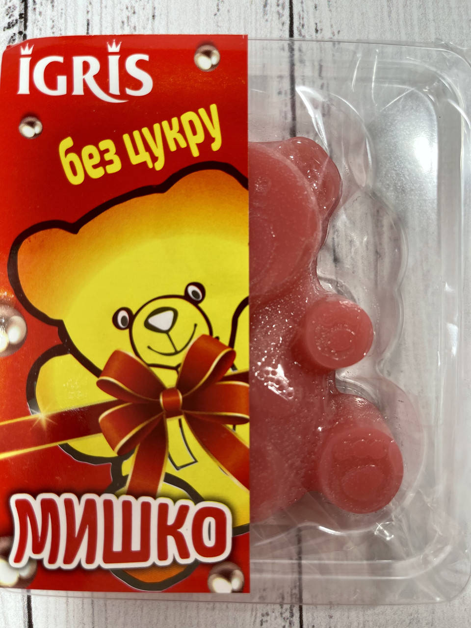 

Мармелад БЕЗ САХАРА со вкусом Малины "Мишко" IGRIS 100г
