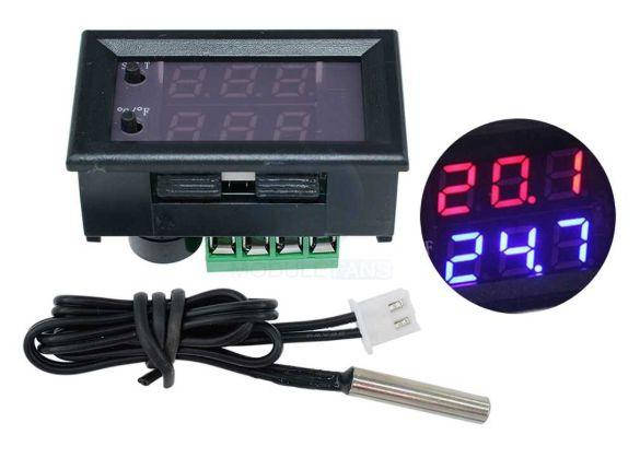 

Терморегулятор термостат 12В. термометр для инкубатора теплиц и пр.