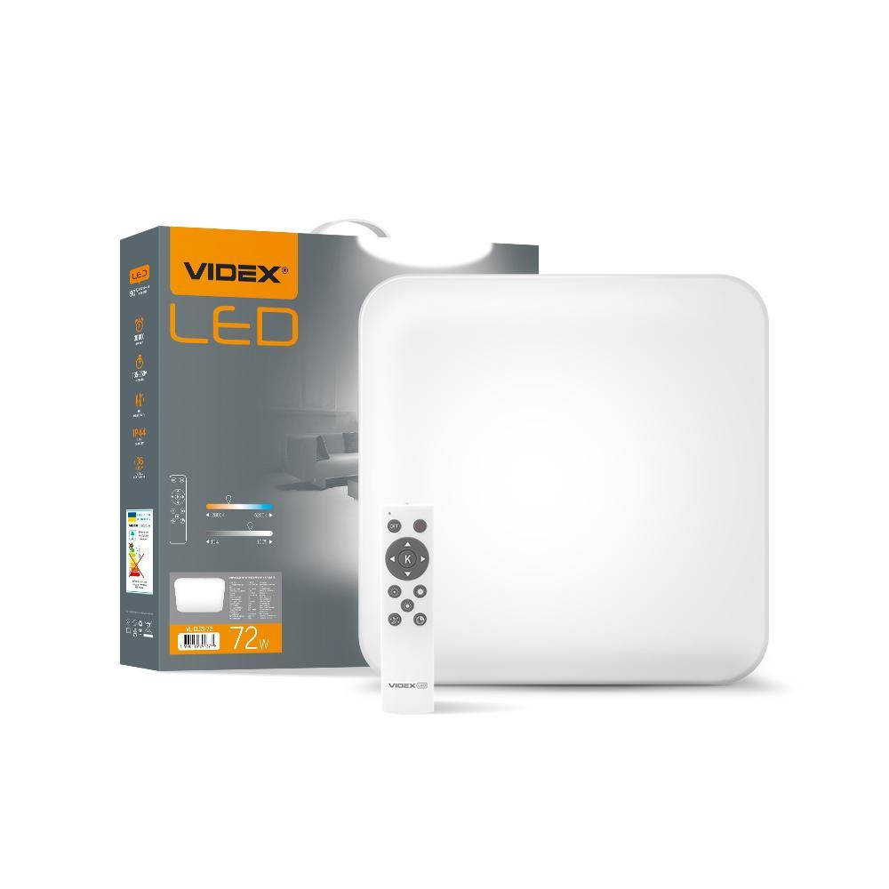 

LED светильник смарт с пультом квадратный 72W 2800-6000 белый VIDEX VL-CLSS-72