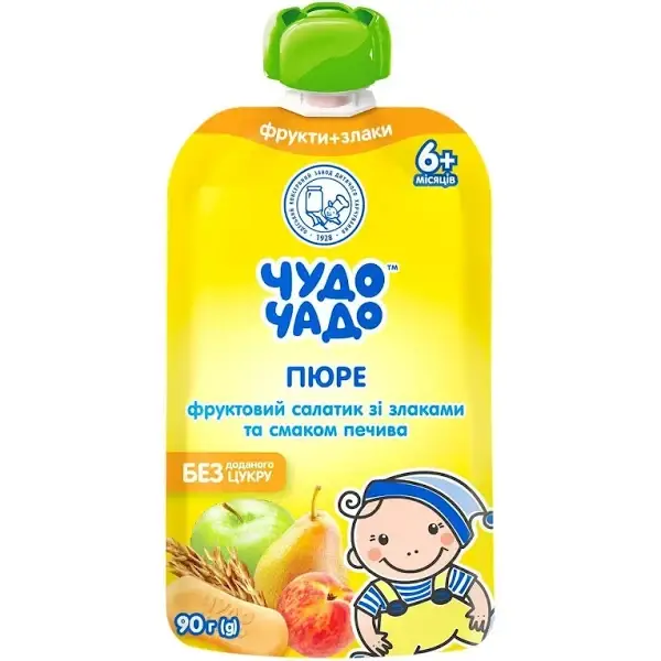 

Пюре Чудо-Чадо 90 г (Пауч) Фруктовий салатик зі смаком печива