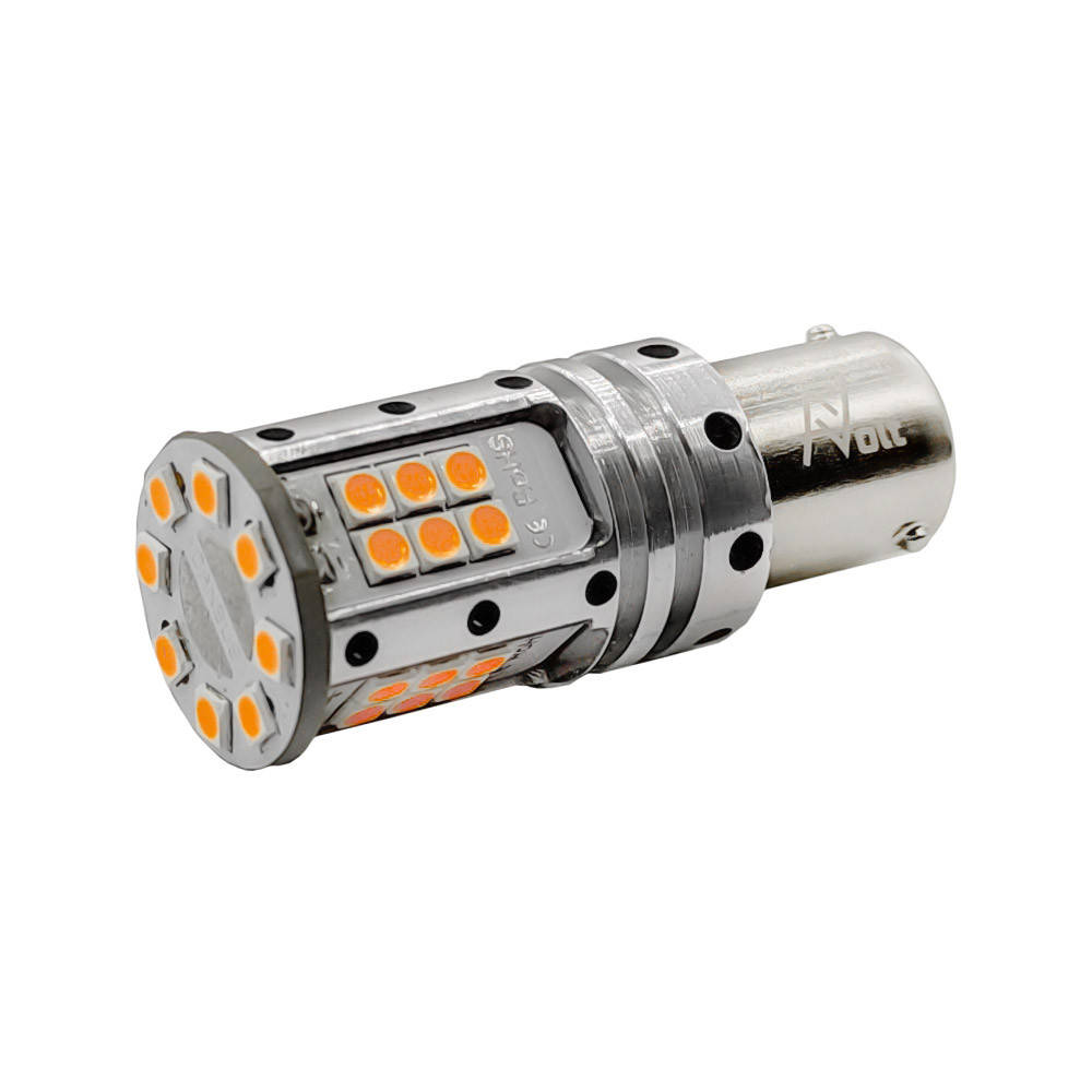 

Светодиодная лампа AVolt BAu15S 1156-3030-32SMD Super Canbus 21w ;желтый