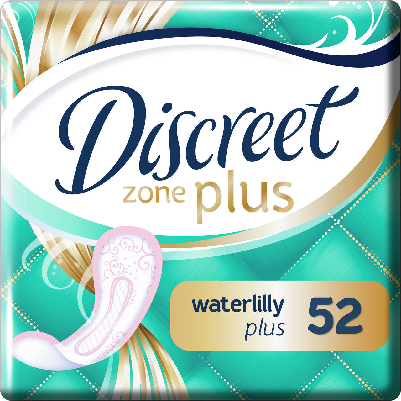 

Прокладки щоденні Discreet 52шт Водяна ЛІлія плюс