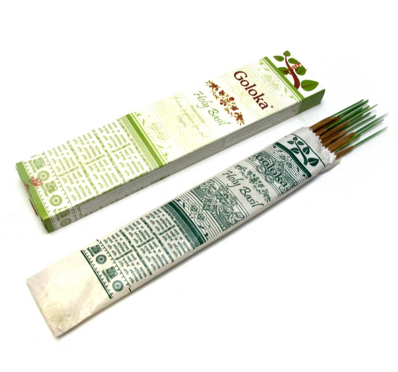 

Натуральные благовония Holy Basil "Базилик" 15 gms Goloka
