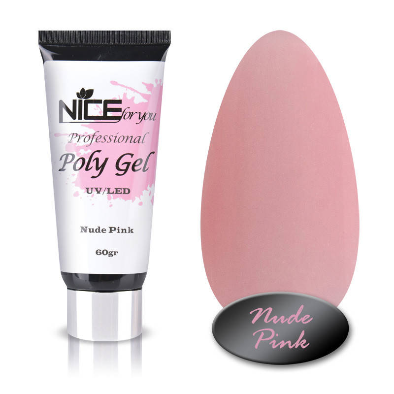 

Nice for you акрил гель NUDE PINK 60 г, Розовый