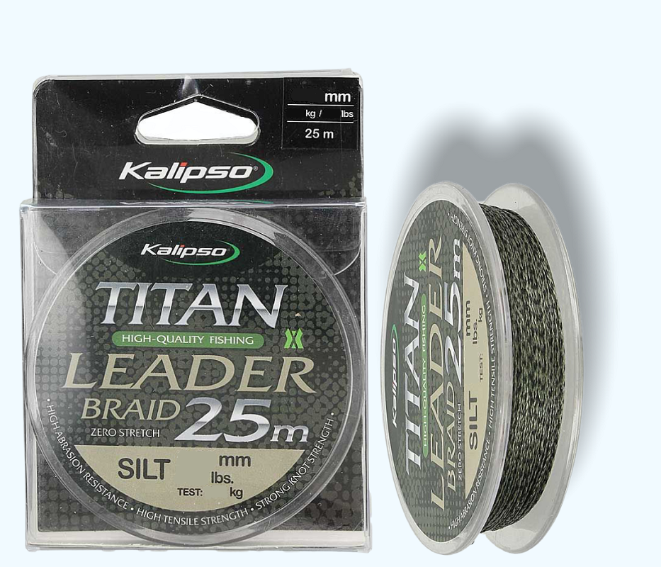 

Шнур Kalipso Titan Leader Braid Silt 25м 0.16, Зелёный