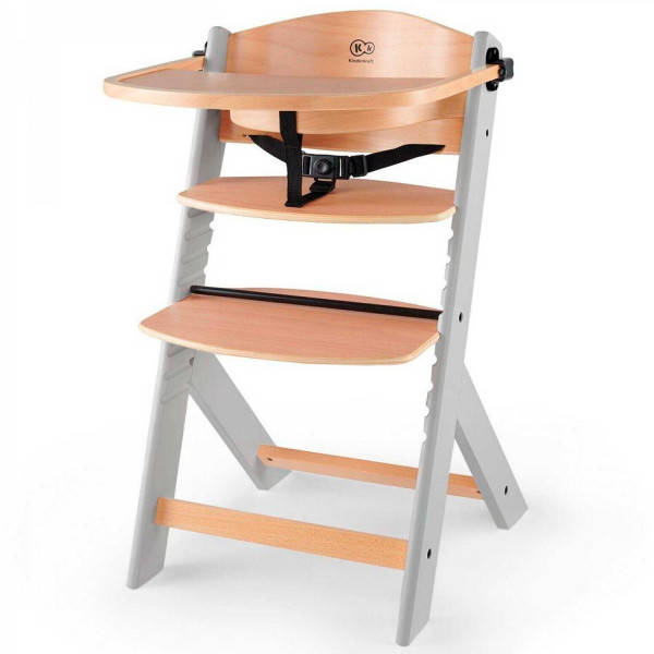 

Стульчик для кормления Kinderkraft Enock Grey Wood (KKKENOCGRY0000), Серый