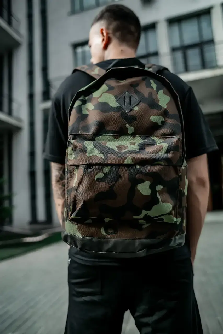 

Рюкзак городской мужской, женский (Найк) зеленый камуфляж, Зелёный