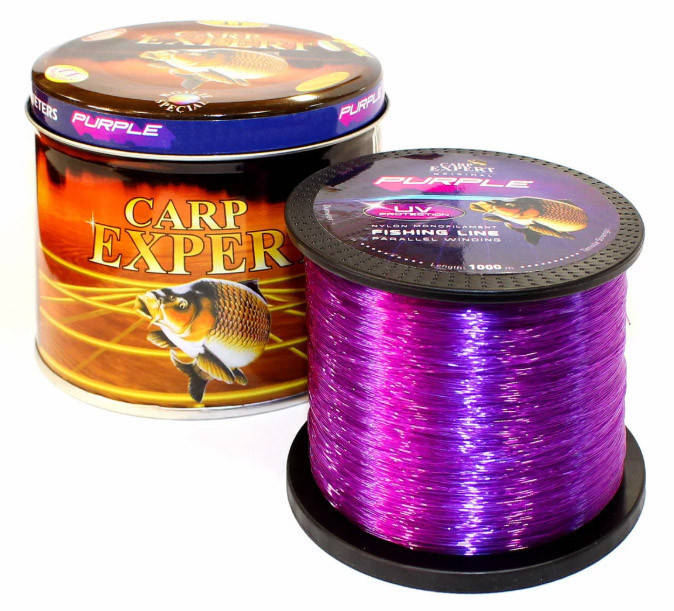 

Леска фидерная Carp Expert UV Purple 1000 м 0.35 мм 14.9 кг
