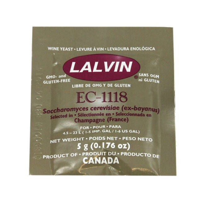 

Дрожжи для шампанского и сидра Lalvin Champagne (EC-1118)(Срок годности - до 2023 года)