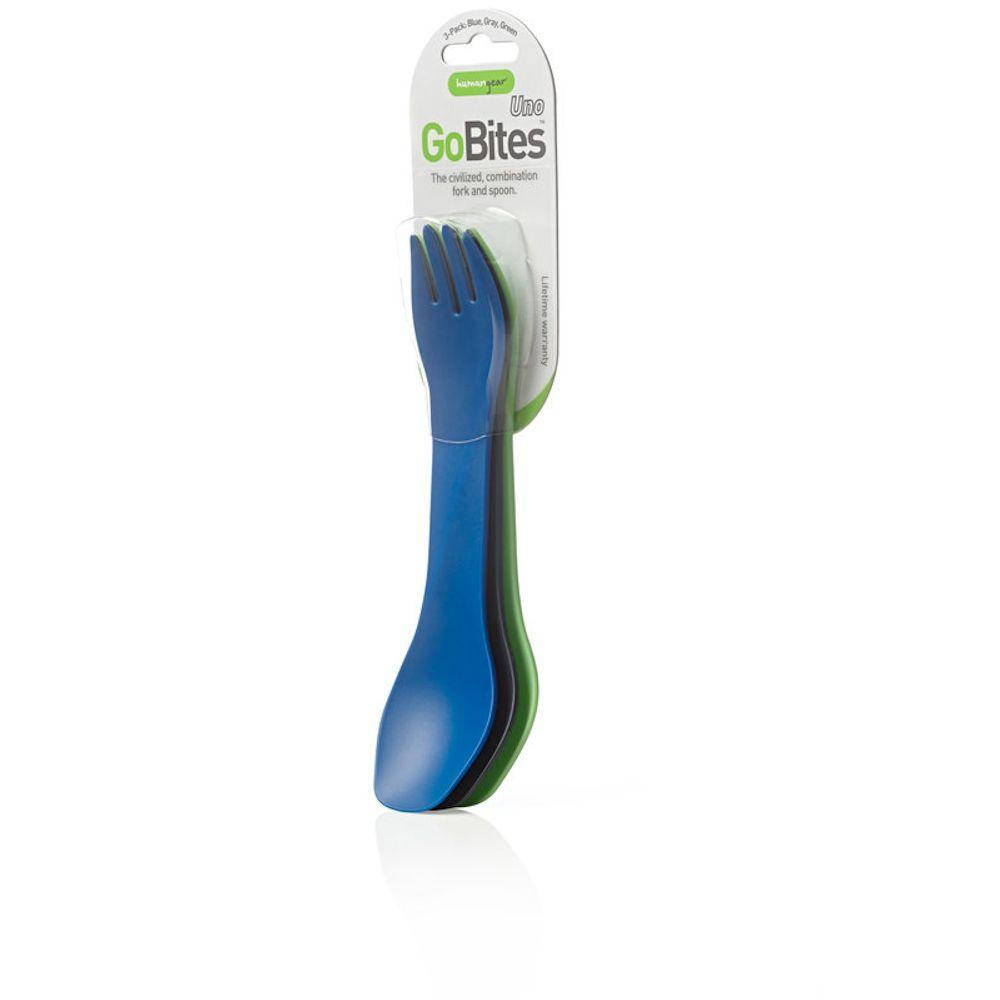

Ложко-вилка Humangear GoBites Uno Mini 3-Pack Blue Gray Green (синій, сірий, зелений)