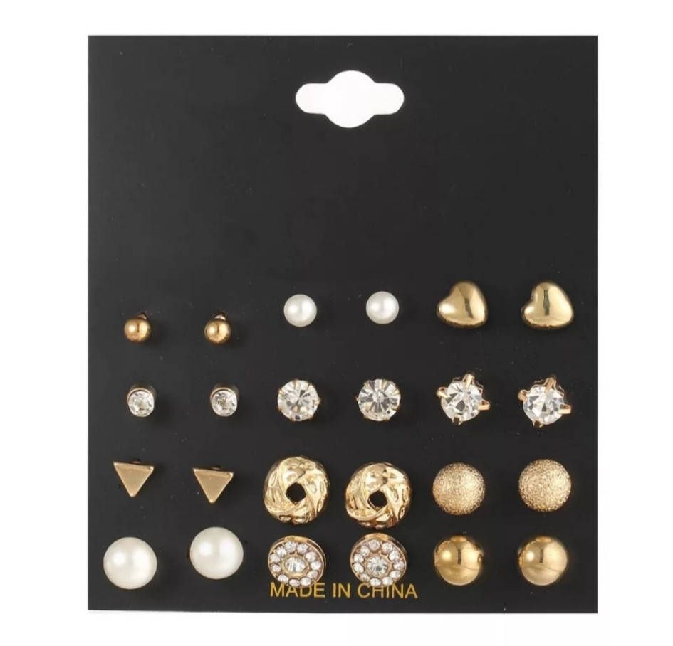 

Серьги- гвоздики с кристаллами