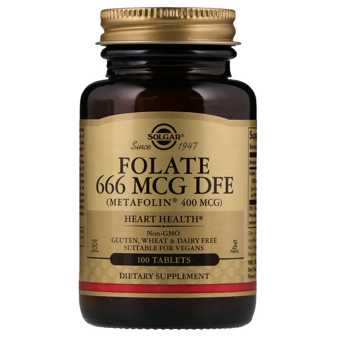 

Фолат (Folate as metafolin) 666 мкг DFE 100 таблеток