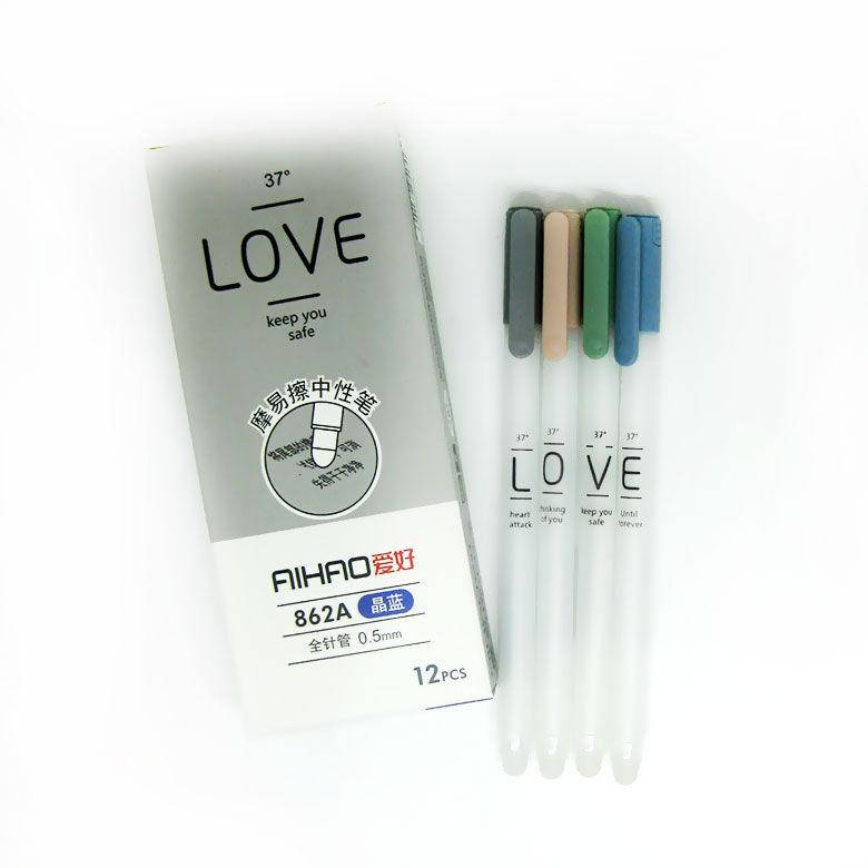 

Ручка гелевая Пишет-Стирает Aihao Алфавит 0,5мм пишет синим, цвет корпуса ассорти AH862A