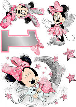 

Вафельная картинка "Минни Маус. 1 годик. С днем рождения"