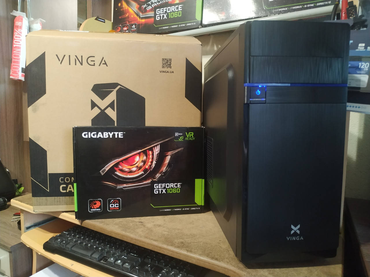 

Игровой компьютер Intel core I5 3.7GHZ, GTX 1060 3GB, 8GB, HDD 500GB Gaming PC ПК