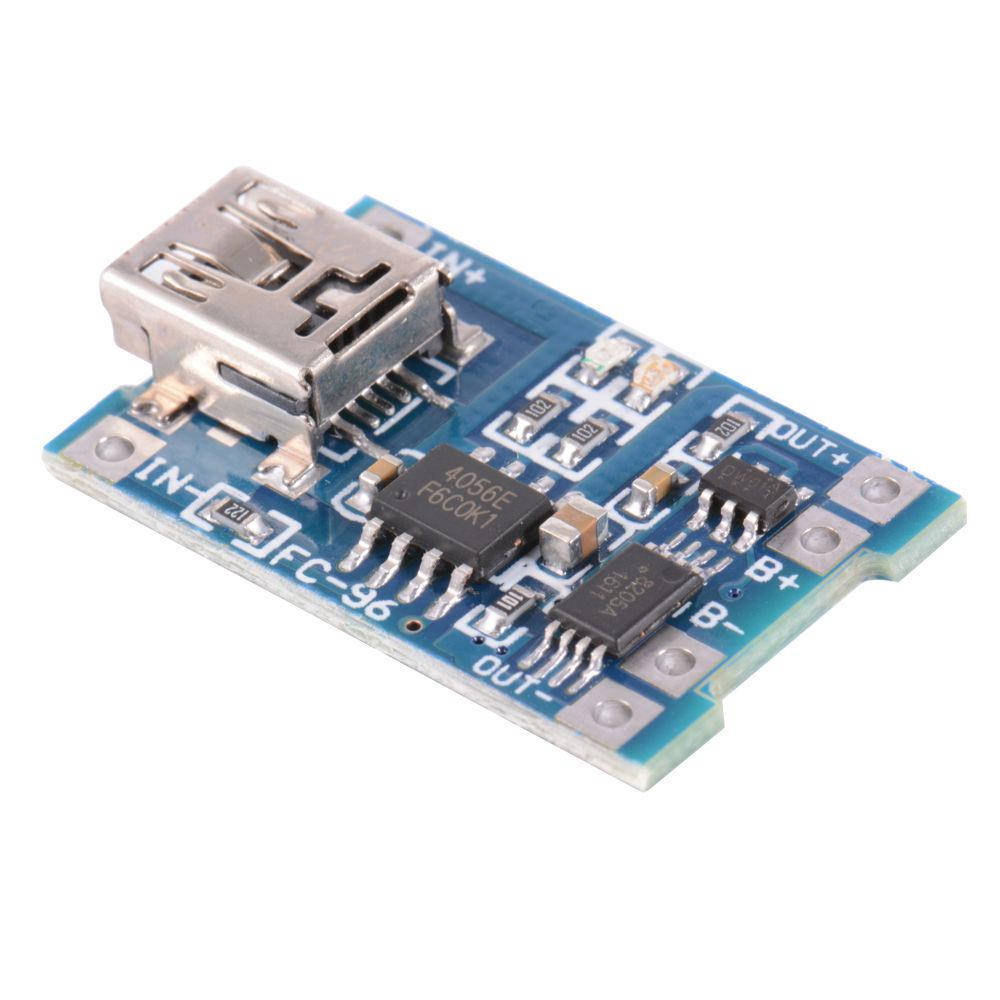 

TP4056 с защитой модуль заряда Li-ion аккумуляторов, MiniUSB