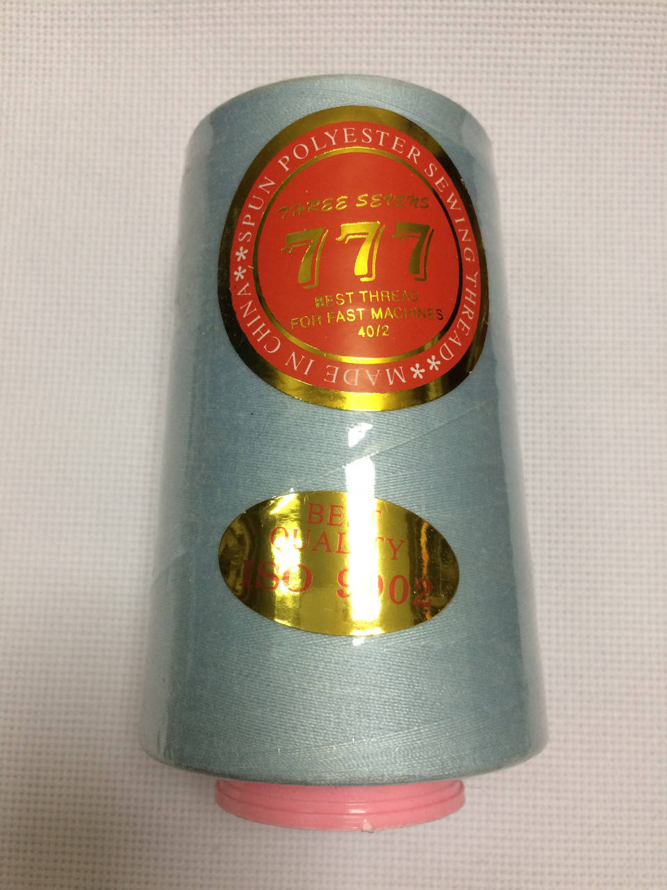 

Нитка швейная "777" №40 цвет голубой,190