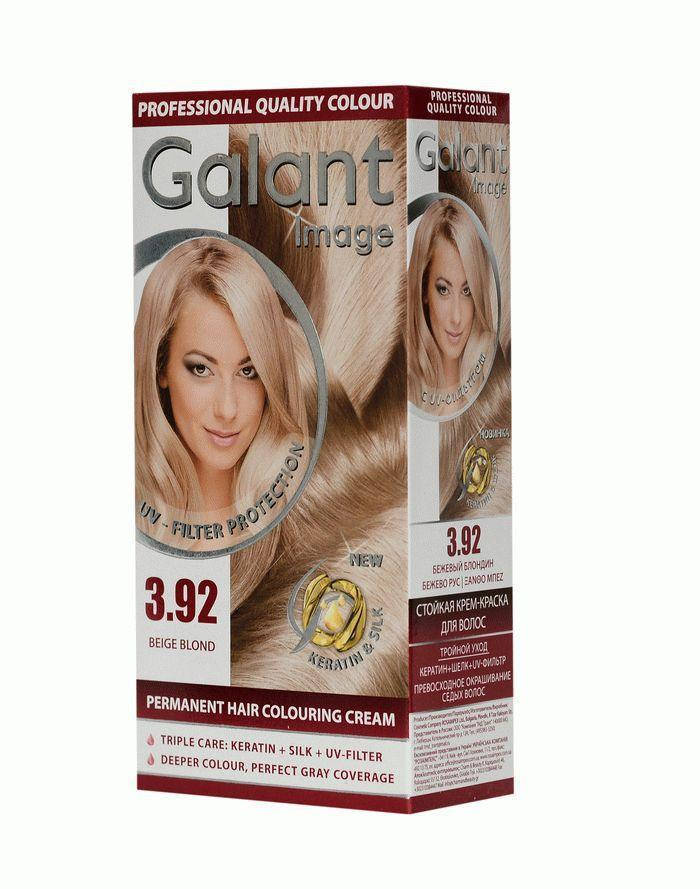 

Стойкая крем-краска для волос GALANT IMAGE 3.92 бежевый блонд