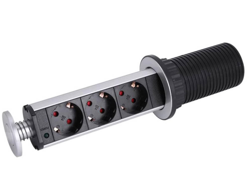 

Настольная встраиваемая розетка Аlloet 16 А