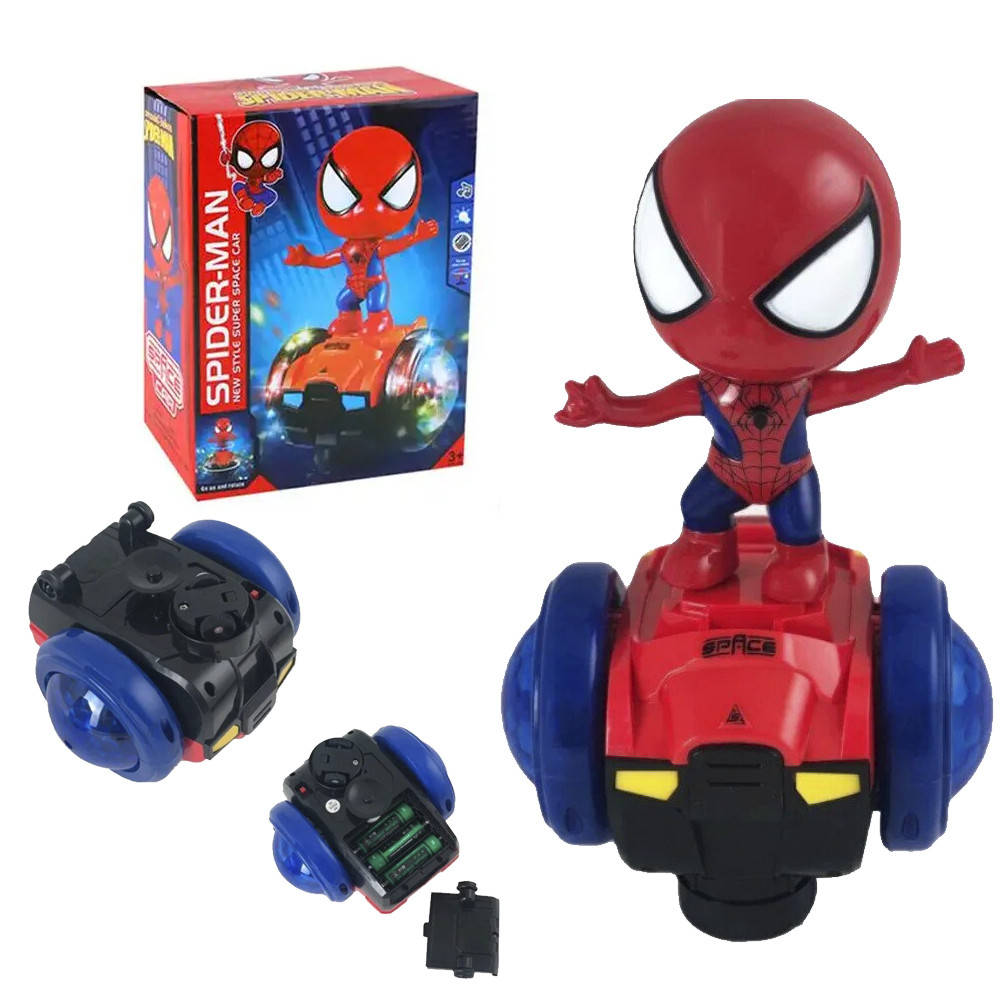 

Интерактивная игрушка машинка со световыми эффектами и музыкой Super SPIDER car / Детская игрушка машинка, Красный
